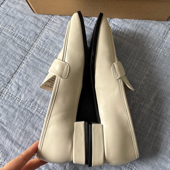 Steve Madden Cream leymar Leather Loafers shoes size 10 - Picture 3 of 5